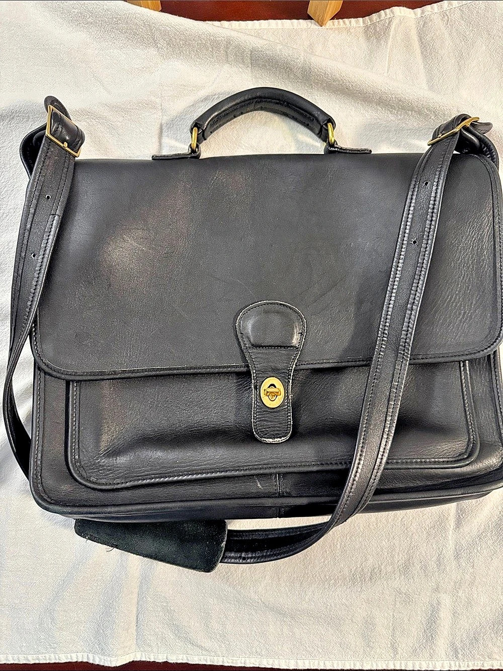 Vintage Coach 5276 Leather Bag in Black